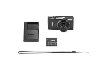 Image of Canon PowerShot ELPH 360 20.2MP HS Digital Camera Kit, Black 1075C001