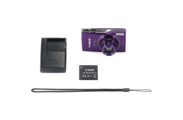Image of Canon PowerShot ELPH 360 20.2MP HS Digital Camera Kit, Purple 1081C001