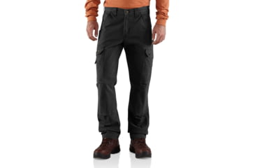 Image of Carhartt Cotton Ripstop Relaxed Fit Work Pant-Mens, Black, 40-36, B342-BLK-36-40