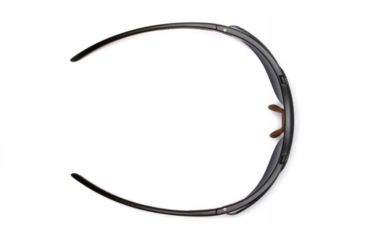 Image of Carhartt Rockwood Safety Glasses w/Clear Anti-Fog Lens, Black/Tan, CHB710DT