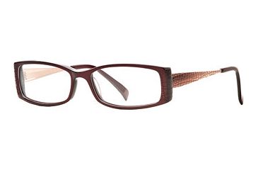 Image of Carmen Marc Valvo CM Adriel SECM ADRI00 Bifocal Prescription Eyeglasses - Wine SECM ADRI005235 RD