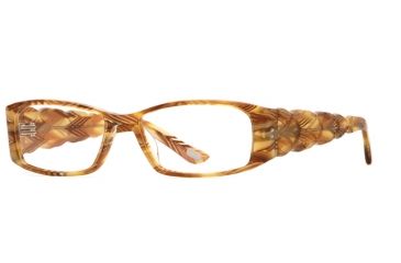 Image of Carmen Marc Valvo CM Apolonia SECM APOL00 Bifocal Prescription Eyeglasses - Spanish Amber SECM APOL005330 BN