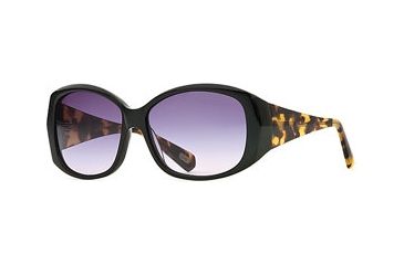 Image of Carmen Marc Valvo CM Blanca SECM BLAN06 Sunglasses - Black Tortuga SECM BLAN065520 BK