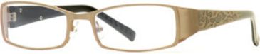 Image of Carmen Marc Valvo CM Simone SECM SIMO00 Progressive Prescripton Eyeglasses - Oyster SECM SIMO005535 GY