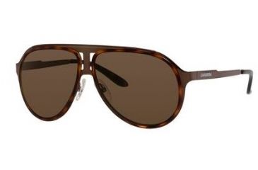 Image of Carrera 100/S Sunglasses CA100S-0HKY-EJ-6112 - Brown Havana Bw Frame, Brown Lenses, Lens Diameter 61mm, Distance Between Lenses 12mm