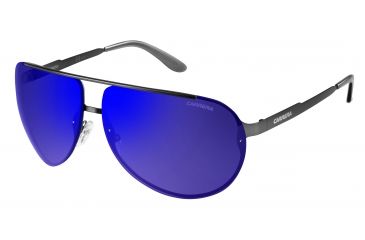 Image of Carrera 102/S Single Vision Prescription Sunglasses CA102S-0R80-XT-6511 - Frame Color Semi Matte Dark Ruthenium, Lens Diameter 65 mm