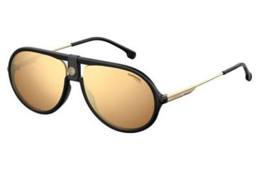 Image of Carrera 1020/S Sunglasses CA1020S-0807-K1-6015 - Black Frame, Brown Gold Sp Lenses, Lens Diameter 60mm, Distance Between Lenses 15mm