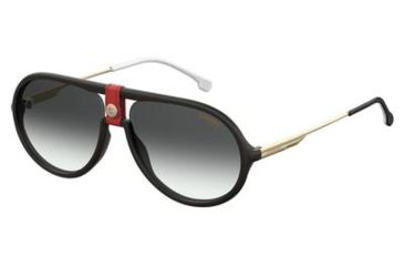 Image of Carrera 1020/S Sunglasses CA1020S-0Y11-9O-6015 - Gold/Red Frame, Dark Gray Gradient Lenses, Lens Diameter 60mm, Distance Between Lenses 15mm