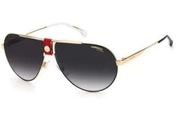 Image of Carrera 1033/S Sunglasses, Gold Red Frame, Grey Shaded Lens, 716736298559