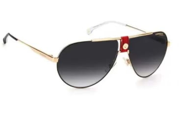 Image of Carrera 1033/S Sunglasses, Gold Red Frame, Grey Shaded Lens, 716736298559