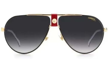 Image of Carrera 1033/S Sunglasses, Gold Red Frame, Grey Shaded Lens, 716736298559
