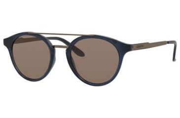 Image of Carrera 123/S Progressive Prescription Sunglasses CA123S-0VZZ-CO-4921 - Lens Diameter 49 mm, Frame Color Dark Blue Gold