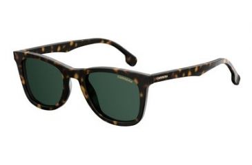 Image of Carrera 134/S Sunglasses CA134S-0086-QT-5122 - Havana Frame, Green Lenses, Lens Diameter 51mm, Distance Between Lenses 22mm
