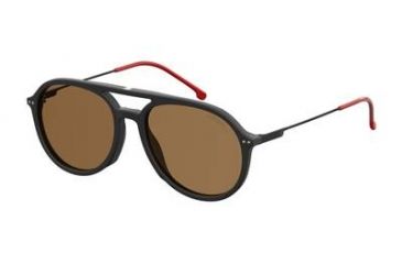 Image of Carrera 2005T/S Sunglasses CA2005TS-0003-70-5317 - Matte Black Frame, Brown Lenses, Lens Diameter 53mm, Distance Between Lenses 17mm