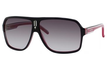 Image of Carrera 27/S Progressive Prescription Sunglasses CA27S-0XAV-9O-6210 - Lens Diameter 62 mm, Frame Color Black Crystal Red