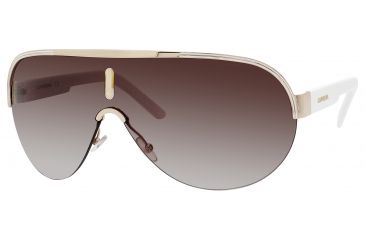 Image of Carrera 35/S Sunglasses CA35S-0DLA-JD-9901 - Gold Frame, Brown Gradient Lenses, Lens Diameter 99mm, Distance Between Lenses 1mm