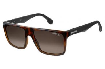 Image of Carrera 5039/S Sunglasses CA5039S-02OS-HA-5816 - Havana Matte Black Frame, Brown Gradient Lenses, Lens Diameter 58mm, Distance Between Lenses 16mm