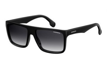 Image of Carrera 5039/S Sunglasses CA5039S-0807-9O-5816 - Black Frame, Dark Gray Gradient Lenses, Lens Diameter 58mm, Distance Between Lenses 16mm