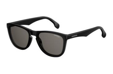 Image of Carrera 5042/S Sunglasses CA5042S-0807-M9-5519 - Black Frame, Gray Polarized Lenses, Lens Diameter 55mm, Distance Between Lenses 19mm