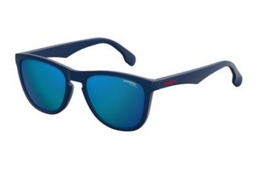 Image of Carrera 5042/S Sunglasses CA5042S-0RCT-Z0-5519 - Matte Blue Frame, Ml Blue Lenses, Lens Diameter 55mm, Distance Between Lenses 19mm