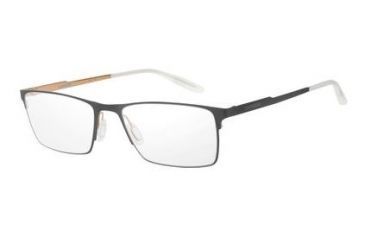 Image of Carrera 6662 Single Vision Prescription Eyeglasses CA6662-00RC-5318 - Matte Black/Gold Frame, Lens Diameter 53mm, Distance Between Lenses 18mm