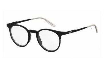 Image of Carrera 6665 Single Vision Prescription Eyeglasses CA6665-0GTN-4721 - Matte Black-Shiny Black Frame, Lens Diameter 47mm, Distance Between Lenses 21mm