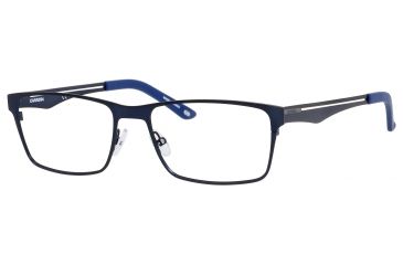 Image of Carrera 7584 Single Vision Prescription Eyeglasses CA7584-05R1-5617 - Semi Matte Blue Frame, Lens Diameter 56mm, Distance Between Lenses 17mm