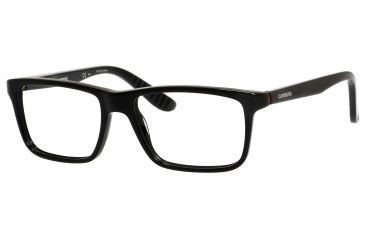 Image of Carrera 8801 Single Vision Prescription Eyeglasses CA8801-029A-5317 - Shiny Black Frame, Lens Diameter 53mm, Distance Between Lenses 17mm