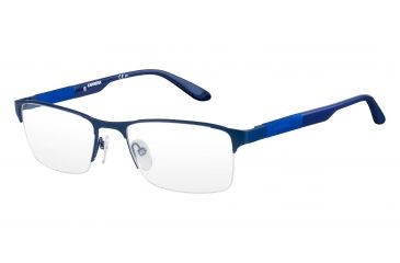 Image of Carrera 8821 Eyeglass Frames CA8821-0PYF-5518 - Matte Blue Frame, Lens Diameter 55mm, Distance Between Lenses 18mm