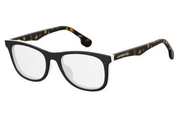 Image of Carrera Carrerino 63 Single Vision Prescription Eyeglasses CARRE63-080S-4718 - Black/White Frame, Lens Diameter 47mm, Distance Between Lenses 18mm