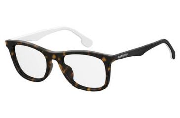 Image of Carrera Carrerino 63 Single Vision Prescription Eyeglasses CARRE63-0TCB-4718 - White Bksptt Frame, Lens Diameter 47mm, Distance Between Lenses 18mm