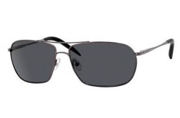 Image of Carrera Overdrive/S Sunglasses OVERDS-7SJP-Y2-6014 - Shiny Gunmetal Frame, Gray Polarized Lenses, Lens Diameter 60mm, Distance Between Lenses 14mm