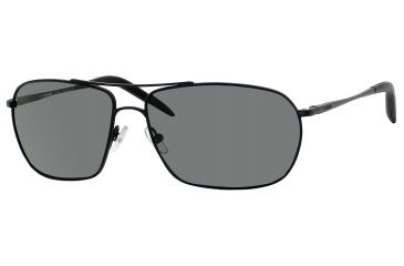 Image of Carrera Overdrive/S Sunglasses OVERDS-91TP-RC-6014 - Matte Black Frame, Green Polarized Lenses, Lens Diameter 60mm, Distance Between Lenses 14mm