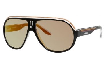 Image of Carrera Speedway/S Single Vision Prescription Sunglasses SPEEDS-0KEE-UW-6312 - Lens Diameter 63 mm, Frame Color Black Crystal Orange