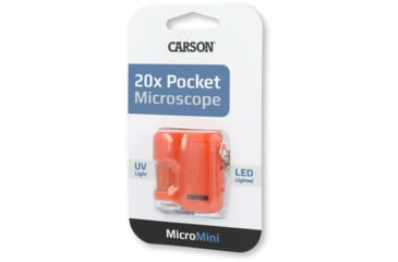 Image of Carson 20x MicroMini LED Lighted Pocket Microscope, Orange, MM-280O