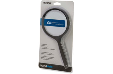 Image of Carson 2x4 Oversized Handheld Magnifier w/ 3x Spot Lens, Black, Small, DS-44GL