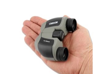 Image of Carson 7x18 MiniScout Porro BK-7 Prism Lightweight Binoculars, Matte - JD-718