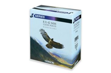 Image of Carson 8x42 Close Focus Roof Prism Water Proof Binoculars, Matte - JK-842