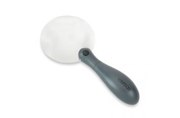 Image of Carson ChargeIt LED Lighted Magnifier, Grey, 3.4 x 1.2 x 7.9 Inches UM-90