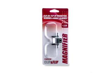 Image of Carson Clip &amp; Flip 1.5x Clip-on, Flip-up Magnifying Lenses for Eyeglasses CF-10