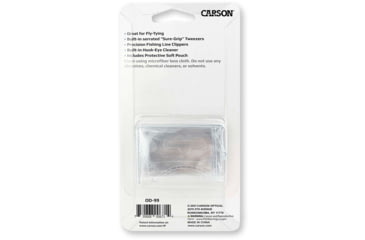 Image of Carson Fishn Grip 4x Magnifier w/Attached Precision Tweezers, Hook Cleaner, and Line Cutter OD-99