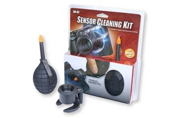 Image of Carson LED Lighted 5 x 30mm Camera Sensor Magnifi er w/ Dust Blaste SM-99