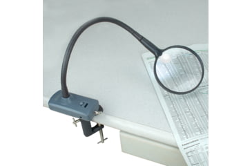 Image of Carson MagniFlex LED Lighted Flexible Magnifier w/ Table Clamp and Power Adapter CL-65