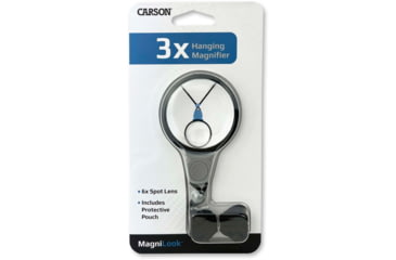 Image of Carson MagniLook 2x Hanging Magnifier Loupe with 5x Spot Lens LK-10