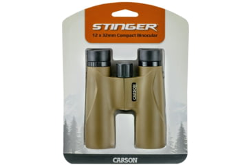 Image of Carson Stinger 12x32 Compact Binocular, Olive Green, HW-232