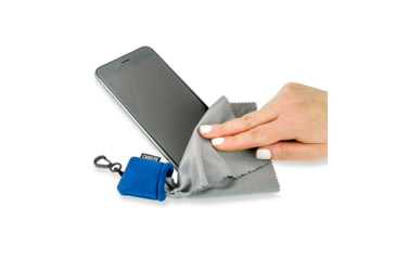Image of Carson Stuff-It Lens Cleaner, Cloth &amp; Pouch, Blue, 1.7 x 1.1 x 1.8 in, SN-40BU