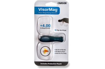 Image of Carson VisorMag 2x Power +4.00 Diopters Clip-On Magnifying Lens for Hats VM-12