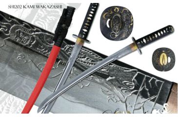 Image of Cas Hanwei Hanwei - Kami Wakizashi, K120C Powder Steel 26in Blade, SH1202