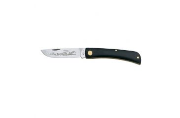 Image of Case Sod Buster Jr Folding Knife, 2.8in, Tru-Sharp Stainless Steel, Skinner, Jet-Black Synthetic Handle, 00095