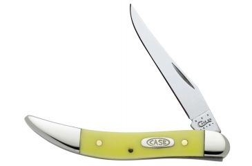 Image of Case 310096 CV Yellow Synthetic Small Texas Toothpick, Long Clip Blade 00091